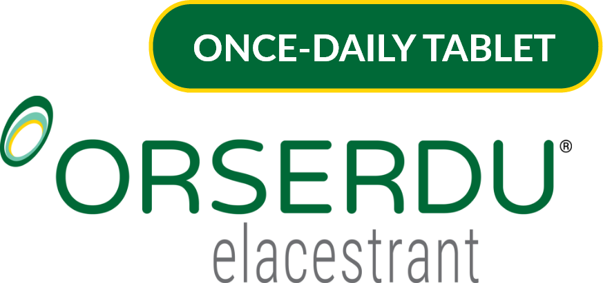 ORSERDU™ (elacestrant) Once-Daily Tablet Logo